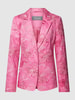 White Label Blazer met all-over print Roze