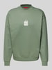 HUGO Sweatshirt mit Label-Print Modell 'Durungu' Mint