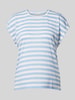 Tom Tailor Denim T-shirt met streepmotief Lichtblauw