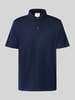 CK Calvin Klein Relaxed Fit Poloshirt mit Logo-Stitching Modell 'SUPIMA' Marine