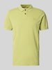 camel active Regular Fit Poloshirt mit Logo-Stitching Oliv