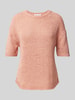 Marc O'Polo Loose fit gebreide pullover met korte mouwen Oudroze