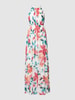 Jake*s Cocktail Abendkleid  in Maxilänge mit floralem Allover-Muster Pink meliert