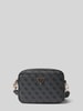 Guess Schoudertas met labelapplicatie, model 'MERIDIAN' Grafiet