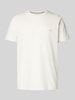 Fynch-Hatton T-Shirt mit Logo-Stitching Offwhite