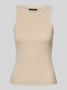 Vero Moda Slim Fit Tank Top aus Baumwoll-Mix Modell 'SMILE CAISA' Beige