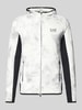 EA7 Emporio Armani Sweatjack met labelprint, model 'VIGOR' Lichtgrijs