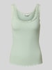 Only Regular Fit Tank Top mit Frill am Saum Modell 'SARA' Mint