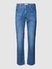 Brax Regular Fit Jeans mit Label-Patch Modell 'Cadiz' Blau Melange