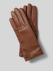 Roeckl Lederhandschuhe mit Label-Detail Cognac