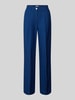 Christian Berg Woman Loose Fit Stoffhose aus Viskose-Leinen-Mix Blau
