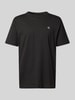 Calvin Klein Jeans T-Shirt mit geripptem Rundhalsausschnitt Black