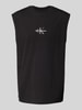 Calvin Klein Jeans Top mit Label-Stitching Black