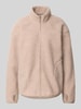 Pieces Regular Fit Jacke aus Teddyfell Modell 'SADIA' Offwhite