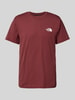 The North Face T-Shirt mit Label-Print Modell 'SIMPLE DOME' Bordeaux