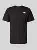 The North Face T-Shirt mit Label-Print Black