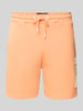 Alpha Industries Sweatshorts mit elastischem Bund und Tunnelzug Apricot