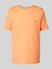 Fynch-Hatton T-Shirt mit Logo-Stitching Orange