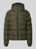 Superdry Steppjacke mit Label-Stitching und Kapuze Khaki
