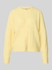 PIECES Regular Fit Strickjacke mit Woll-Anteil Modell 'SILLY' GELB