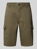 Tom Tailor Regular Fit Cargoshorts aus Baumwoll-Mix Oliv