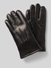 Akaroa Handschuhe mit Touchfunktion aus Schafsleder Modell 'DAN' Black