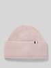 BOSS Beanie mit Label-Detail Modell 'Laura' Rose