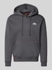 Alpha Industries Bluza z kapturem z detale z logo marki Ciemnoszary