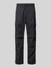 HUGO Regular Fit Cargohose Raffungen Modell 'Geo' Black