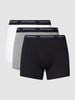 Scotch & Soda Trunks mit elastischem Logo-Bund im 3er-Pack Mittelgrau Melange