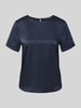 Weekend Max Mara Regular Fit T-Shirt aus Satin und Jersey Modell 'GILBERT' Marine