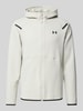 Under Armour Sweatjacke mit Label-Print Offwhite