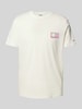 Tommy Jeans Regular Fit T-Shirt aus reiner Baumwolle Offwhite