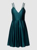 Jake*s Cocktail Cocktailkleid mit V-Ausschnitt Dunkelgrün meliert