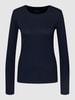 Montego Longsleeve met ronde hals Donkerblauw