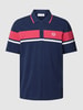 SERGIO TACCHINI Poloshirt mit Kontraststreifen Modell 'DAMARINDO' Marine