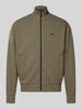 BOSS Green Regular Fit Sweatjacke aus Baumwoll-Mix Modell 'SW_Union Skaz' Dunkelgruen