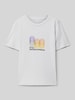 Jack & Jones T-Shirt mit Label-Print Modell 'CALMA' Hellgrau