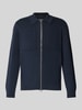 Marc O'Polo Regular Fit Strickjacke aus reiner Baumwolle mit aufgesetzten Brusttaschen Marine