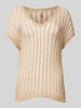 Soyaconcept Strickshirt mit V-Ausschnitt Modell 'Eman' Sand