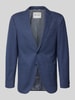 Pierre Cardin Fijn gestructureerd slim fit 2-knoops colbert model 'Michel' Marineblauw