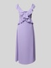 Vila Midikleid mit Volants Modell 'ELKE' Flieder