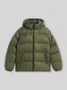 Tommy Jeans Relaxed Fit Daunenjacke mit Kapuze Oliv