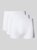 Bread & Boxers Boxershort met elastische band in een set van 3 stuks Wit