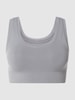 Saisei Bustier mit Stretch-Anteil Dunkelgrau