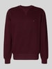 Tommy Hilfiger Regular fit sweatshirt van katoenmix Bordeaux