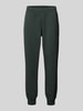 EA7 Emporio Armani Relaxed Fit Sweatpants mit Label-Print Modell 'TRAIN VISIBILTY' Dunkelgruen