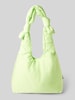 LEFRIK Handtasche mit Knotendetails Modell 'BIWA' Neon Gruen