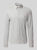 Tommy Hilfiger Koszula casualowa o kroju slim fit z wyhaftowanym logo Jasnoszary