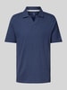 Colours & Sons Slim fit poloshirt met reverskraag Marineblauw